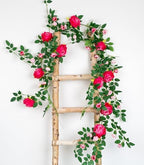6FT Bendable Flower Garland, Artificial Rose Vine for Wedding Decor, alternate view 3