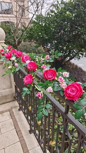 6FT Bendable Flower Garland, Artificial Rose Vine for Wedding Decor, alternate view 5