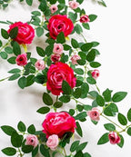 6FT Bendable Flower Garland, Artificial Rose Vine for Wedding Decor, alternate view 6