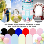 6Ft Brown Wedding Arch Backdrop Cover for Party Deco in 6 FT in Brown, alternate view 7