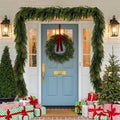 6FT Christmas Norfolk Pine Garland Real Touch Pine Artificial Faux Greenery Garlands Winter Christmas Garland