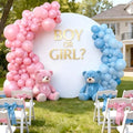 6FT Double-Sided Round Backdrop Cover, White Round Arch Cover