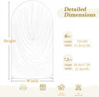 6ft Draped Arch Covers Beige Wedding Arch Backdrop Cover Arch Covers Stretchy Backdrop Beige Photo Booth Spandex, alternate