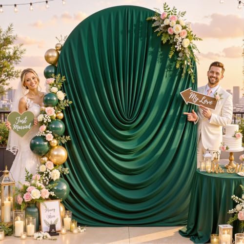 6ft Draped Arch Covers Hunter Green Wedding Arch Backdrop Cover Arch Covers Stretchy Backdrop Photo Booth