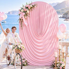 6ft Draped Arch Covers Pink Wedding Arch Backdrop Cover Arch Covers Stretchy Backdrop Pink Photo Booth Spandex