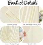 6FT Elegant Draped Arch Cover, Beige Wedding Arch Backdrop Cover, Stretchy Backdrop Arch Cover for Wedding, alternate view 6
