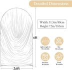 6FT Elegant Draped Arch Cover, Champagne Wedding Arch Backdrop Cover, Stretchy Backdrop Arch Cover for Wedding, alternate