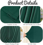 6FT Elegant Draped Arch Cover, Hunter Green Wedding Arch Backdrop Cover, Ruched Backdrop Cover for Wedding, alternate view 5