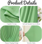 6FT Elegant Draped Arch Cover, Sage Green Wedding Arch Backdrop Cover, Stretchy Backdrop Arch Cover for Wedding, alternate