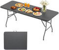 6FT Folding Table | Grey | Portable Plastic Table