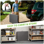 6FT Folding Table | Grey | Portable Plastic Table, alternate view 6