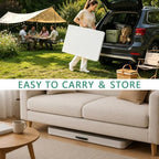 6ft Folding Table Heavy Duty Plastic Portable Picnic Table, alternate view 5