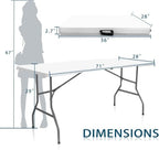 6FT Folding Table, Versatile Foldable Table, Portable, alternate view 3