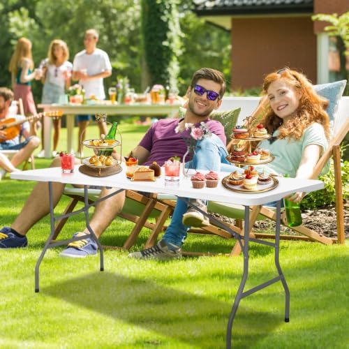 6FT Folding Table, Versatile Foldable Table, Portable, alternate view 7