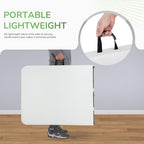 6FT Folding Table | White | Portable Plastic Table, alternate view 7