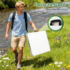 6FT Folding Table | White | Portable Plastic Table, alternate view 7