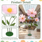 6ft Pink Giant Flowers for Decoration with Stand, Fake Silk Daisy in Pink, alternate view 4