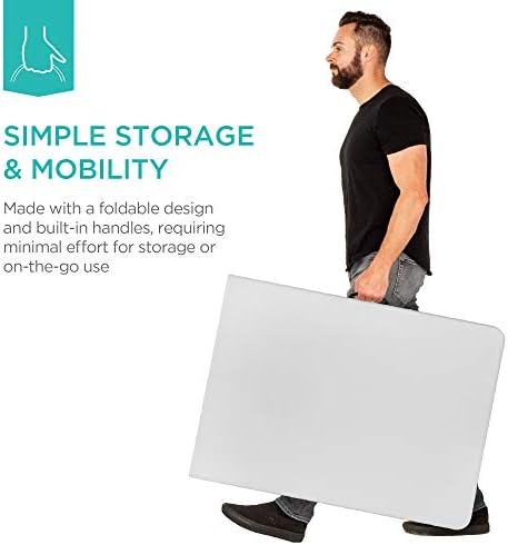 6ft Plastic Folding Table, Indoor Outdoor Heavy Duty Portable w/Handle, Lock for Picnic, Party, Camping - White, alternate