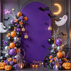 6FT Purple Arch Backdrop Cover - Polyester Fitted Wedding Arch Stand Covers Round Top Chiara Arch Backdrop Cover, alternate