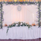 6Ft Purple Lavender Artificial Garland Decor, Spring Summer All Year Lavender Deep Purple Garland, Green Wreath, alternate