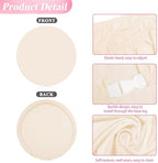 6FT Round Backdrop Cover Beige Round Arch Covers Backdrop, alternate view 3