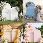 6FT Wedding Arch Backdrop Cover, Beige Spandex Arch Stand Cover, alternate view 6