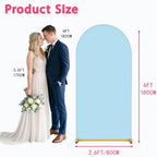 6FT Wedding Arch Backdrop Cover, Blue Spandex Arch Stand Cover, alternate view 3