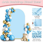 6FT Wedding Arch Backdrop Cover, Blue Spandex Arch Stand Cover, alternate view 4