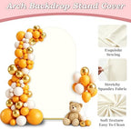6FT Wedding Arch Backdrop Cover, Ivory Spandex Arch Stand Cover, alternate view 3