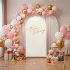 6FT Wedding Arch Backdrop Cover, Ivory Spandex Arch Stand Cover, alternate view 6