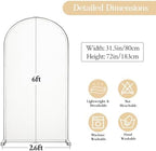 6FT Wedding Arch Backdrop Cover, Pink Arch Covers Stretchy Backdrop, Double-Sided Arch Backdrop Stand Cover for, alternate