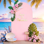 6FT Wedding Arch Backdrop Cover, Pink Arch Covers Stretchy Backdrop, Double-Sided Arch Backdrop Stand Cover for, alternate