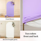 6FT Wedding Arch Backdrop Cover, Stretchy Arch Covers Round Top Chiara Backdrop Cover for Wedding Birthday Party, alternate