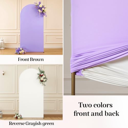 6FT Wedding Arch Backdrop Cover, Stretchy Arch Covers Round Top Chiara Backdrop Cover for Wedding Birthday Party, alternate