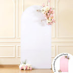 6FT Wedding Arch Backdrop Cover, Stretchy Arch Covers Round Top Chiara Backdrop Cover for Wedding Birthday Party, alternate