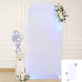 6FT Wedding Arch Backdrop Cover, Stretchy Arch Covers Round Top Chiara Backdrop Cover for Wedding Birthday Party