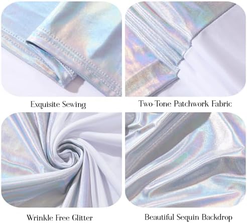 6FT Wedding Arch Backdrop Cover, Stretchy Arch Covers Round Top Chiara Backdrop Cover for Wedding Birthday Party, alternate