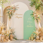 6FT Wedding Arch Backdrop Cover, Stretchy Arch Covers Round Top Chiara Backdrop Cover for Boho Wedding Birthday, alternate