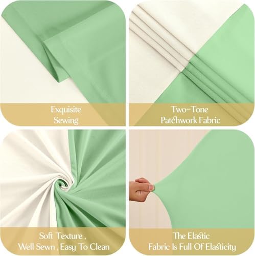 6FT Wedding Arch Backdrop Cover, Stretchy Arch Covers Round Top Chiara Backdrop Cover for Boho Wedding Birthday, alternate
