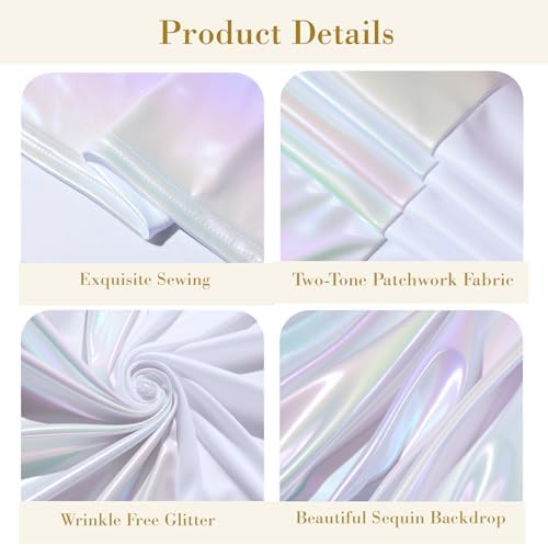 6FT Wedding Arch Backdrop Cover, Stretchy Arch Covers Round Top Chiara Backdrop Cover for Wedding Birthday Party, alternate