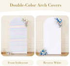 6FT Wedding Arch Backdrop Cover, Stretchy Arch Covers Round Top Chiara Backdrop Cover for Wedding Birthday Party, alternate