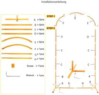 6FT Wedding Arch Backdrop Stand, Gold Balloon Arch Stand for Party, alternate view 5