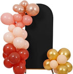 6FT Wedding Arch Cover, Black Arch Backdrop Cover Stretchy Spandex Backdrop Stand Covers for Birthday Party