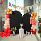 6FT Wedding Arch Cover, Black Arch Backdrop Cover Stretchy Spandex Backdrop Stand Covers for Birthday Party, alternate view 7