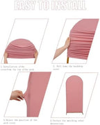 6FT Wedding Arch Cover, Dusty Rose Arch Backdrop Cover Stretchy Spandex Backdrop Stand Covers for Birthday Party, alternate
