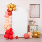 6FT Wedding Arch Cover, White Arch Backdrop Cover Stretchy Spandex Backdrop Stand Covers for Birthday Party, alternate view 5
