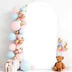 6FT White Wedding Arch Backdrop Cover, Stretchy Fabric in 2.6ft x 6ft in White