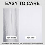 6FTx9FT White Backdrop Background for Photography Photoshoot, alternate view 2