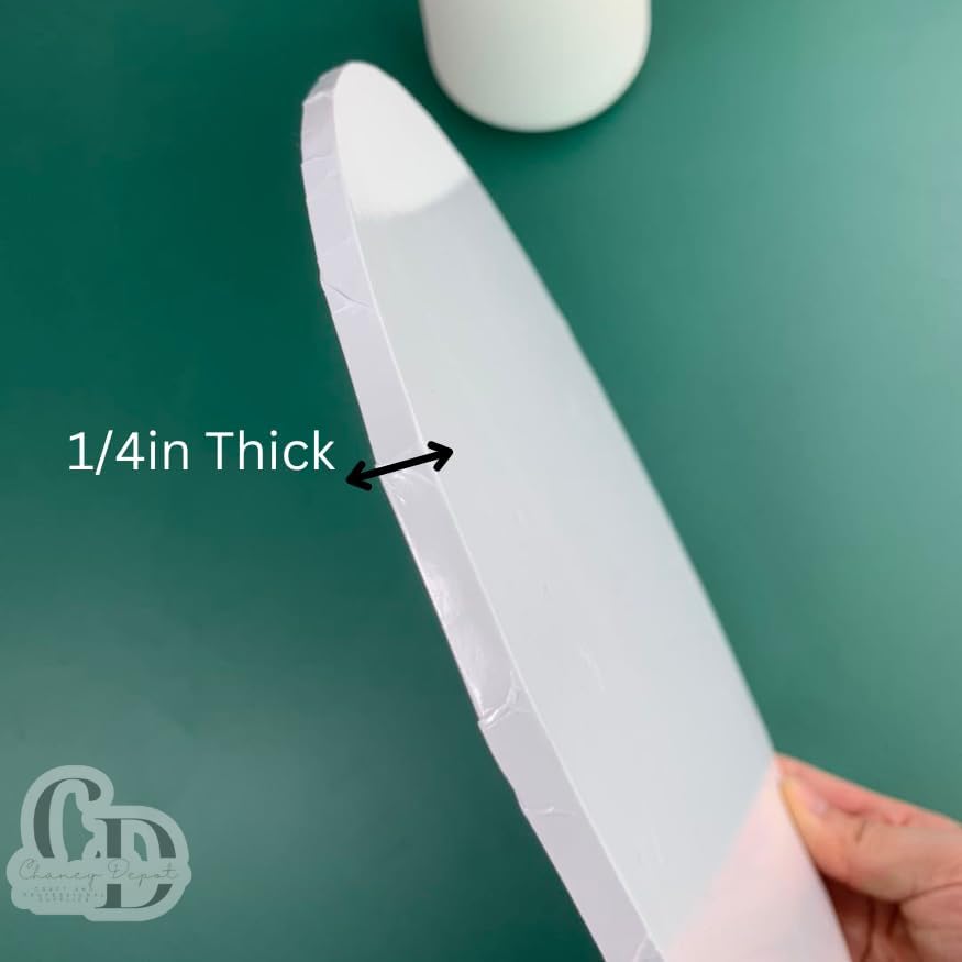 6in Sturdy White Cake Drum, 1/4in- 10 pack (6in) in White, alternate view 2