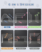 6IN1 Balloon Arch Stand Kit, 10.8ft Adjustable Balloon Column Stand with Base, Reusable Balloon Arch Kit Party, alternate